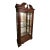 1980s Wooden Curio With Interior Lighting For Sale