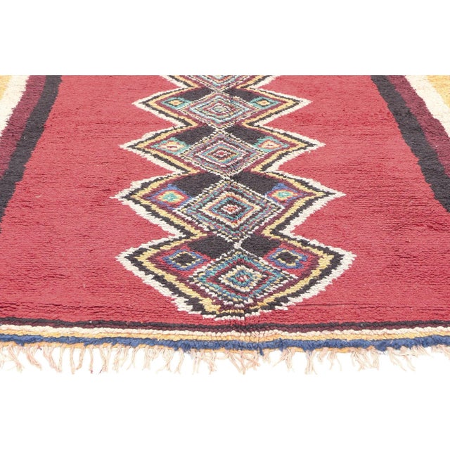 Berber Tribes of Morocco Vintage Berber Moroccan Rug - 05'00 x 09'04 For Sale - Image 4 of 10