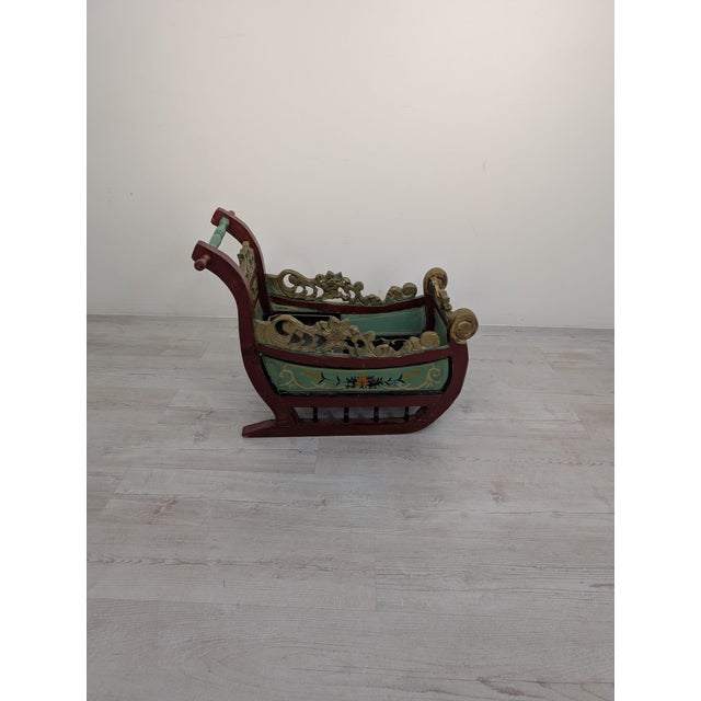 Decorative Sleigh in Wood, 1970s For Sale - Image 16 of 17