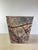 Late 20th Century Late 20th Century Post Modern Rainforest Marble Tapered Waste Basket For Sale - Image 5 of 10