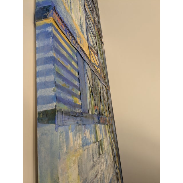 Main Street Bridge, Abstract Expressionist, Mixed Media on Canvas, Marsha Glazière For Sale In Jacksonville, FL - Image 6 of 11