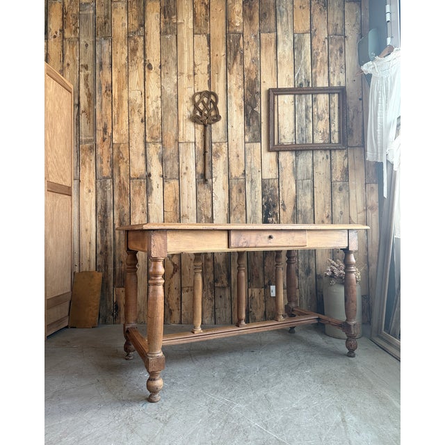 Antique Farmhouse Table, 1890s For Sale - Image 6 of 12