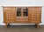 Mid-Century Modern Oak Credenza with Leaded Glass by Henning Kjærnulf, 1960s For Sale - Image 10 of 10
