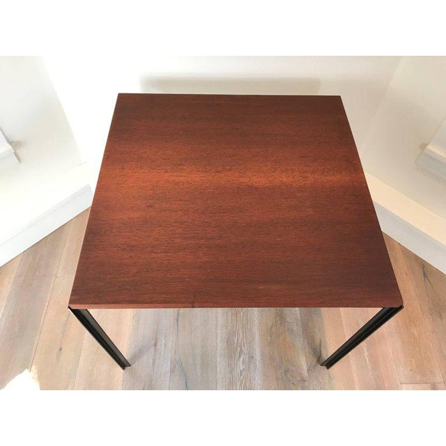 Florence Knoll "T" Angle Mahogany Dining Table | Chairish
