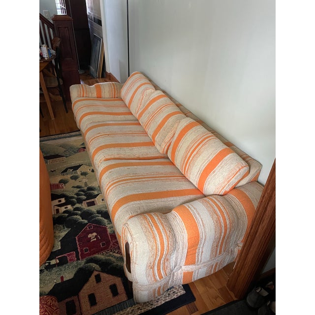 Big groovy couch made by Sawyers Furniture Company in Galax, VA. Sawyers Furniture Company was founded in 1945 and was...