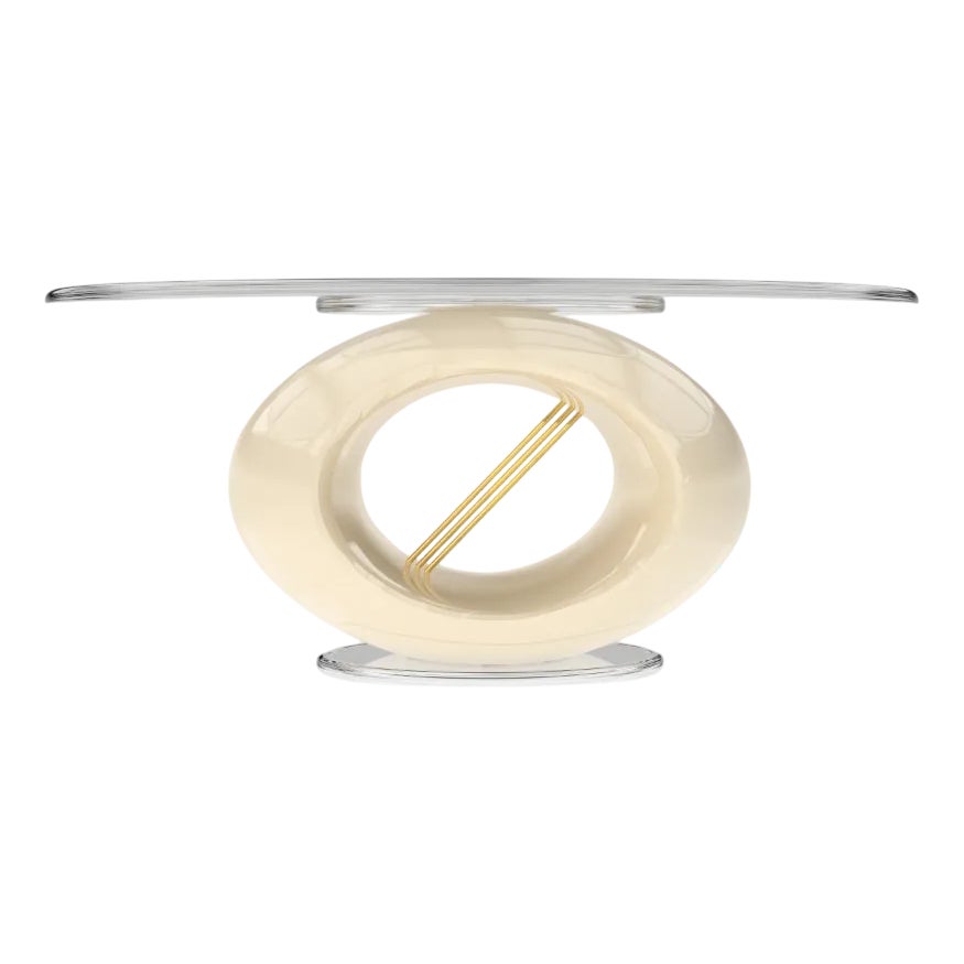 Enza Porcelaine Skin Side Table from Eje-Design | Chairish