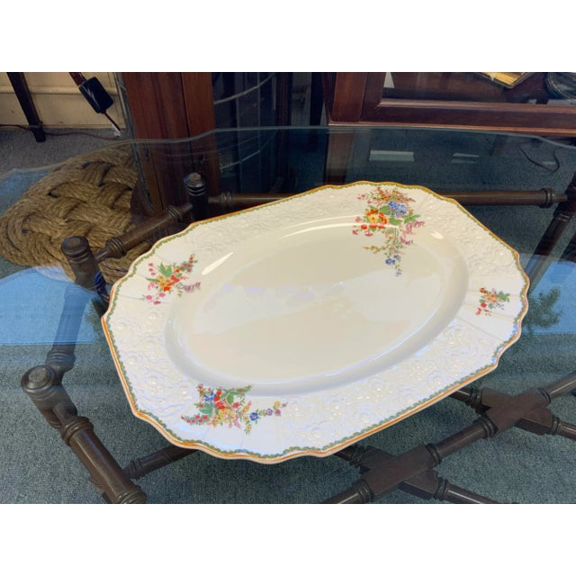 1950s Staffordshire Myott "Devon" Serving Platter For Sale - Image 9 of 9