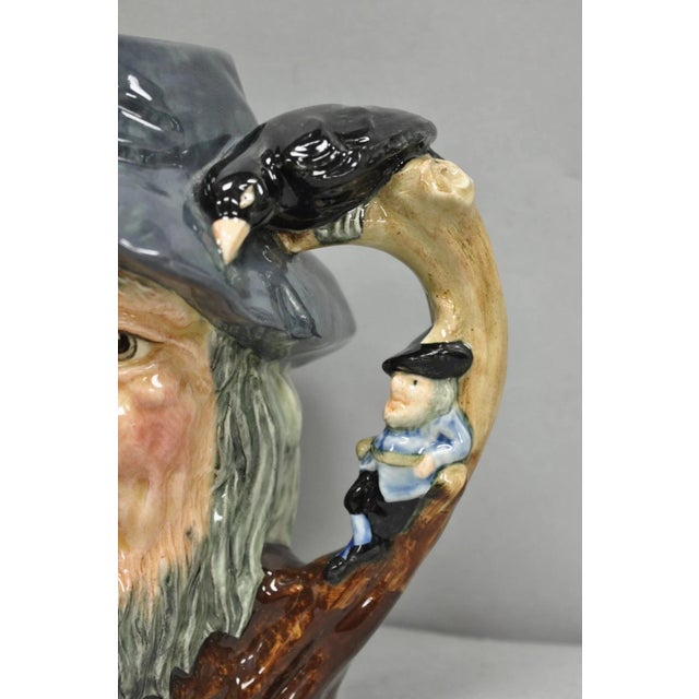 Royal Doulton Vintage 1954 Royal Doulton Rip Van Winkle D6438 Porcelain Toby Character Jug Mug For Sale - Image 4 of 12