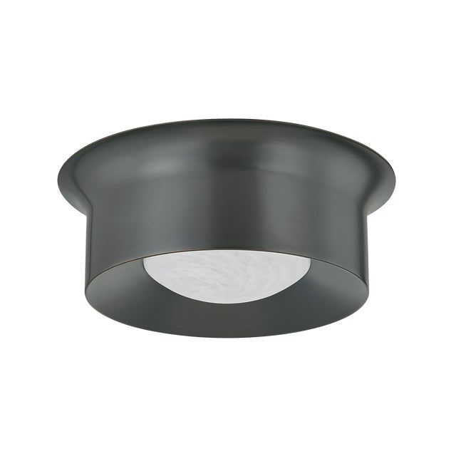 Hudson Valley Lighting Noxon 13.75 in. 1 Light Flush Mount in Distressed Bronze Finish For Sale In New York - Image 6 of 6