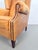 Vintage Sheepskin Leather Wing-Back Chair, 1970s For Sale - Image 12 of 13