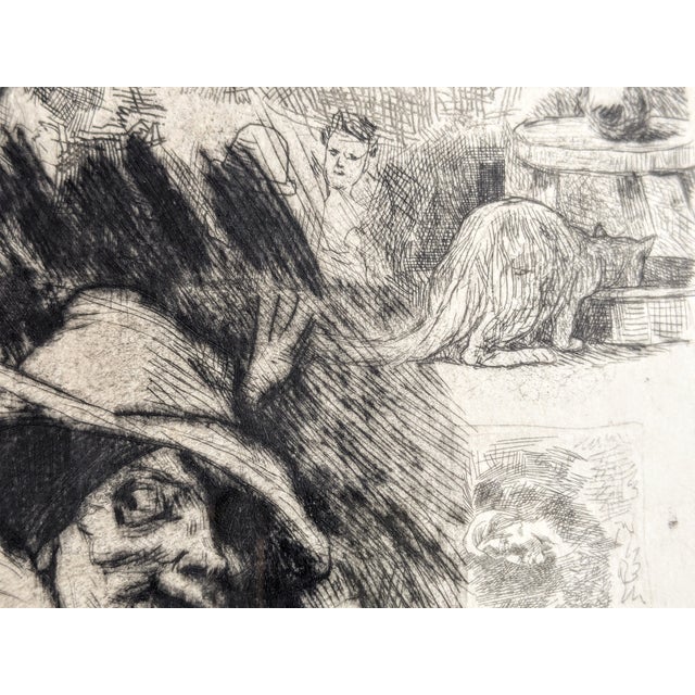 Félicien Rops, Fantoche, 1874, Drypoint Etching For Sale - Image 7 of 9