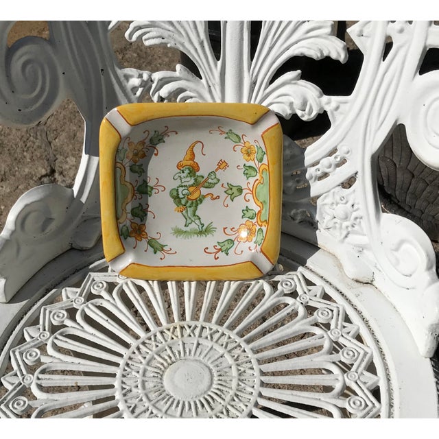 Vintage Italian Signed “Jester” Ashtray For Sale - Image 4 of 4