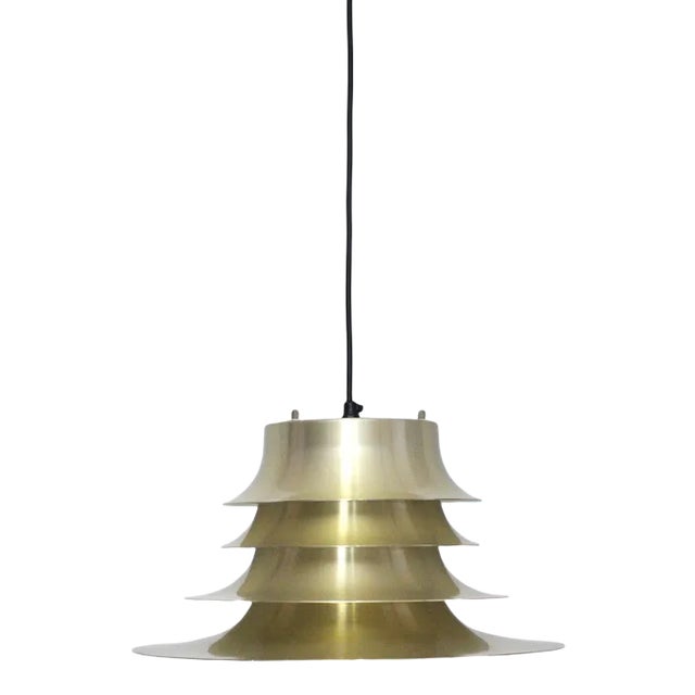 Danish Brass Pendant from Nordisk Solar For Sale