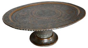 Islamic Ottoman Copper Table Tray, 1900s