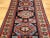 Textile Vintage Persian Kurdish Area Rug, Handwoven Geometric Pattern, Navy & Tan, 3’ X 5’ For Sale - Image 7 of 12