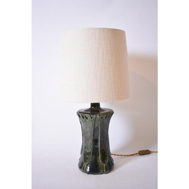 Not Yet Made - Made To Order Kasaï Blue Green Papyrus Ceramic Lamp from Barracuda Interiors For Sale - Image 5 of 5