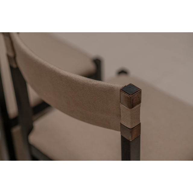 Vintage Brutalist Dining Chairs by Emiel Veranneman for De Coene, 1970s, Set of 6 For Sale - Image 6 of 16