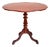 Antique Mahogany Tripod Table: Scalloped Edge Wine Table, 1890s For Sale