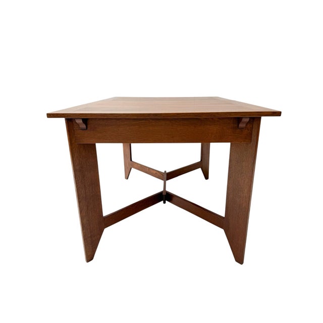 1920s Art Deco Dutch Extending Dining Table by Hendrik Wouda, 1924 For Sale - Image 5 of 12