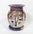 Signed Studio Pottery Pierced Luminary Candle Holder With Matching Dish For Sale - Image 4 of 13