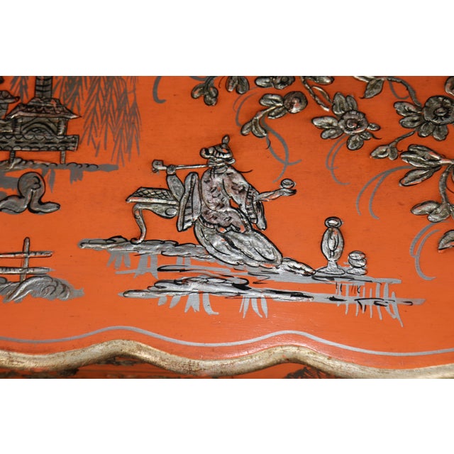 Unique Design Petitie Chinoiserie Style Italian Painted Commode For Sale - Image 10 of 15
