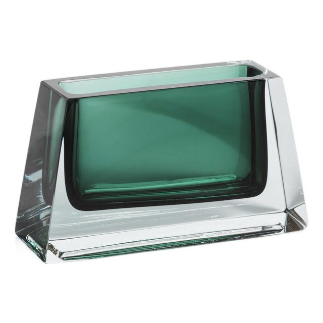 Carrara Polished Green Glass Vase, 3" For Sale