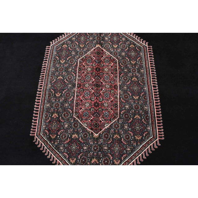 Bidjar Rug 10′ X 14’3” Black Wool Vintage Traditional Hand-Knotted Carpet For Sale In Philadelphia - Image 6 of 15