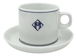 Vintage Le Martinez Hotel Cannes Cup & Saucer French Riviera