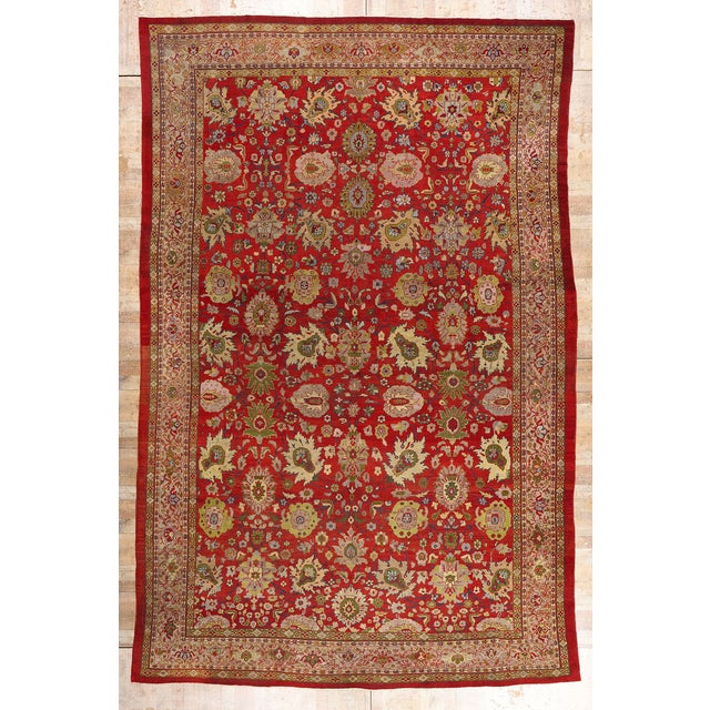 Late 19th Century Persian Sultanabad Rug, 12'03 X 18'11 For Sale - Image 9 of 9