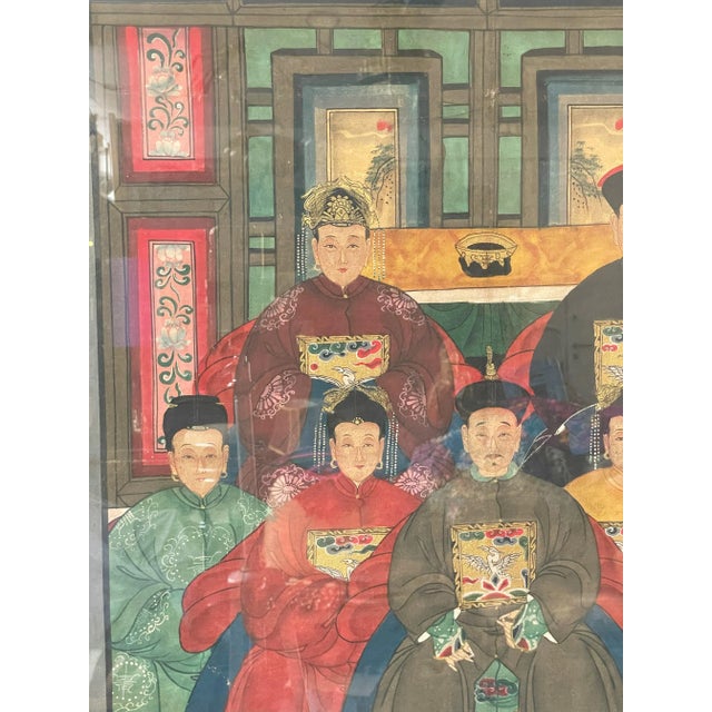 Chinese Family, 1800s, Painting For Sale - Image 5 of 11