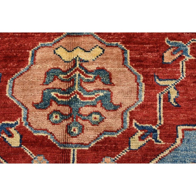 2020s Fine Kazak Rug 5’9” X 9’4” Red Wool Traditional Hand-Knotted Carpet For Sale - Image 5 of 15