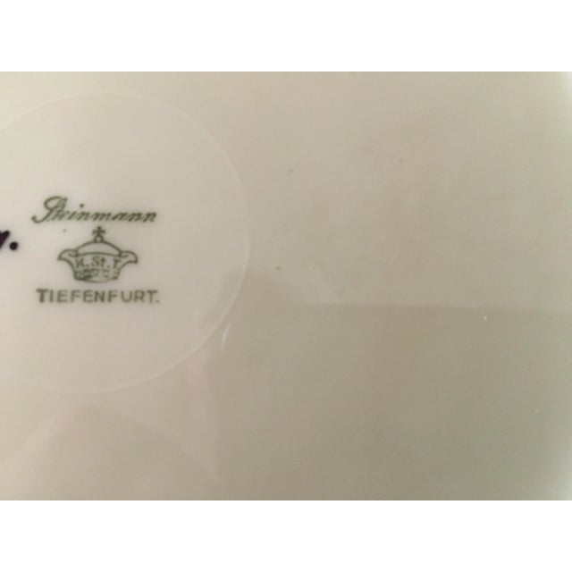 Porcelain Plate from Steinmann Tiefenfurt, 1920s For Sale - Image 10 of 11