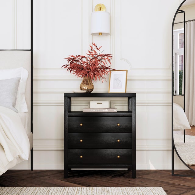 The Butler Specialty Company Nora 27" 3 Drawer Tall Nightstand blends style and functionality, making it a perfect...
