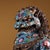 Late 20th Century Pair of Gilt Bronze Cloisonné Enamel Guardian Lion Figures on Stands For Sale - Image 9 of 9