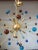 Italian Murano Glass Sputnik Multicolors in Brushed Brass Chandelier For Sale - Image 12 of 13