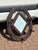 Victorian Horse Shoe-Shaped Wall Hanging Hat Rack and Mirror in Oak For Sale - Image 3 of 8