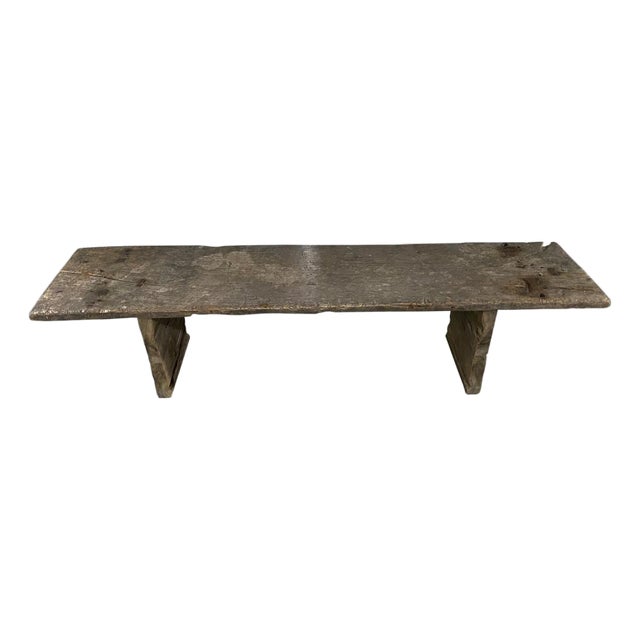 Andrianna Shamaris Coffee Table or Bench Made from Antique Teak Wood For Sale