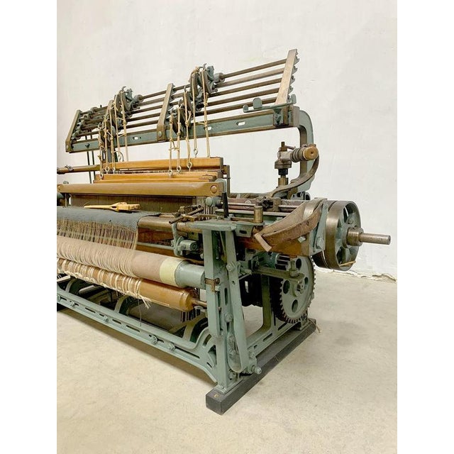 Antique Weaving Loom in Metal and Wood For Sale - Image 6 of 7