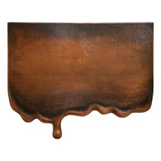 Melting Copper Wall Art Sculpture For Sale