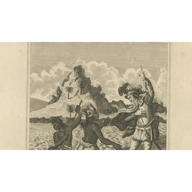 Patrick Maguire, Captain Davis's First Interview with the North American Indians, 1815, Engraving For Sale - Image 4 of 10