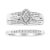 Celebrate your magical union with this classic and everlasting diamond engagement set. This bridal set features two rings...