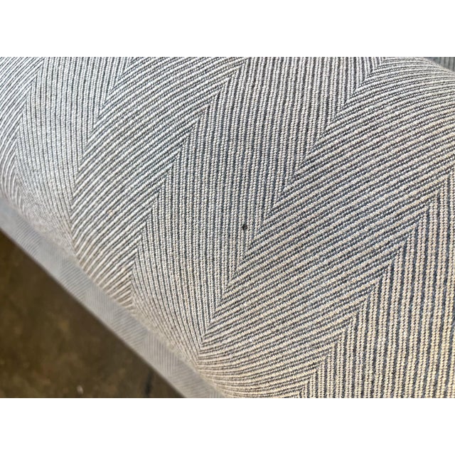 Bright Furniture Daybed With Grey Herringbone Upholstery For Sale - Image 11 of 11