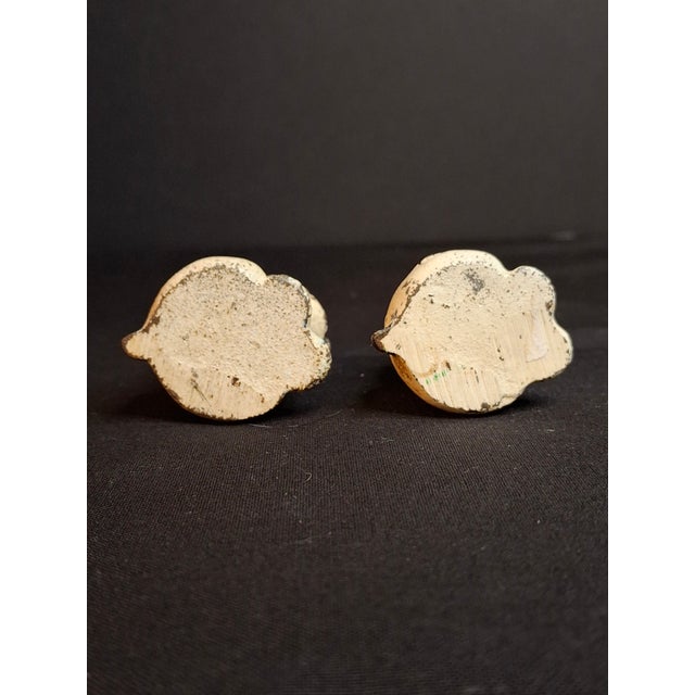Pair Antique Hubley Cast Iron Puppo Dog Figurine Paperweights Bee on Hip Grace Drayton For Sale - Image 12 of 15