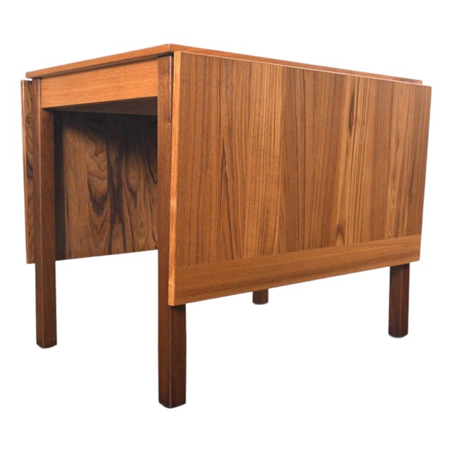 Ansager Møbler Teak Drop Leaf Dining Table | Danish Modern 1960s For Sale