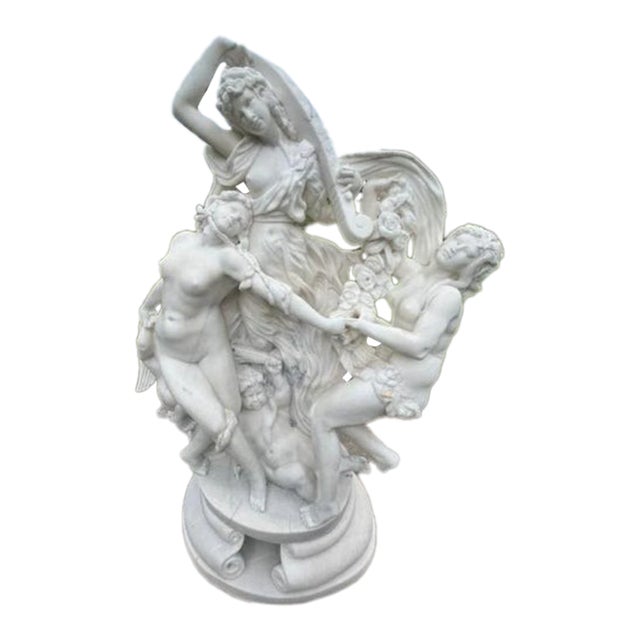 Antique Italian White Carrara Marble Sculpture After "Toilette De Vénus", After Louis-Simon Boizot (1743-1809) For Sale