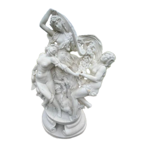 Antique Italian White Carrara Marble Sculpture After "Toilette De Vénus", After Louis-Simon Boizot (1743-1809)