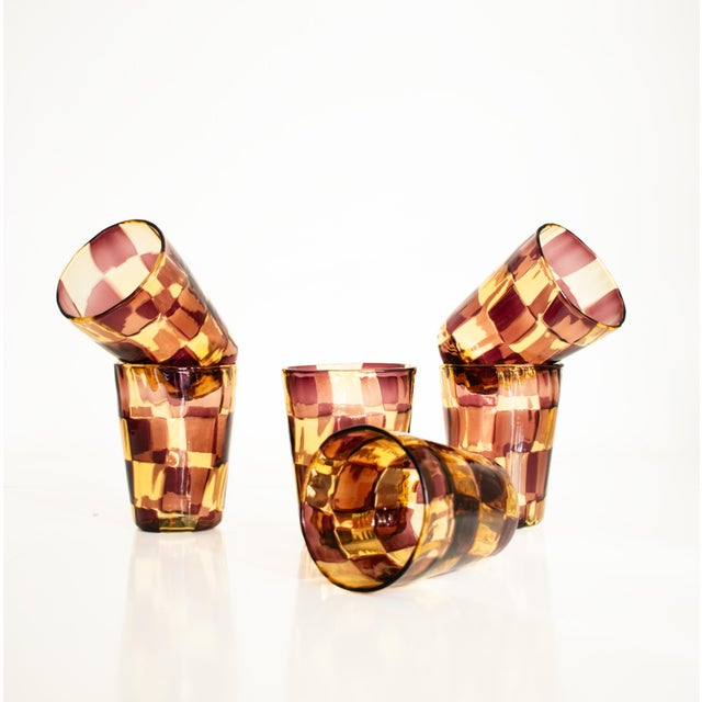 Tequila Drinking Set in Murano Glasses by Mariana Iskra for Ribes Studio, Set of 6 For Sale - Image 16 of 18