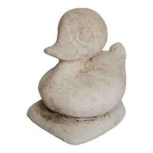 Late 20th Century Vintage Concrete Duck Figure