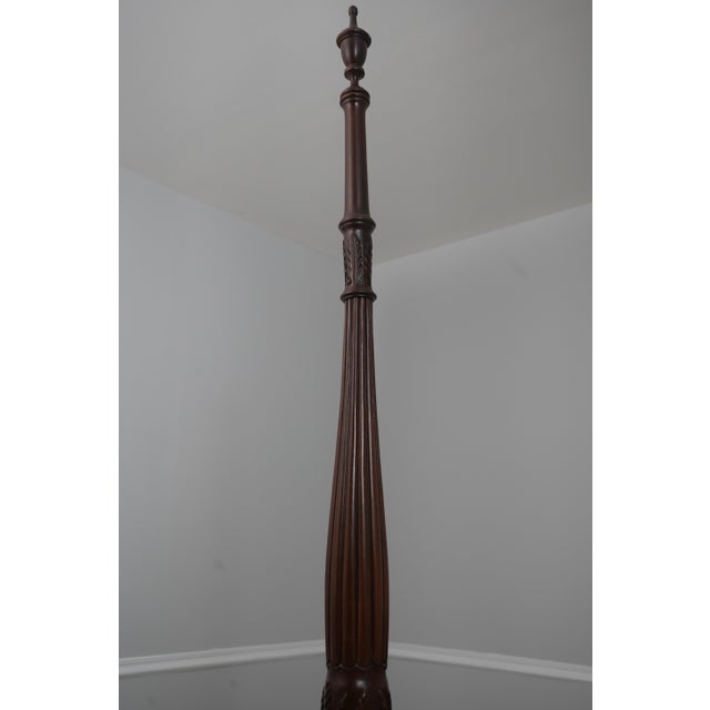 Ethan Allen Ethan Allen King Size Georgian Court Cherry Poster Bed For Sale - Image 4 of 18