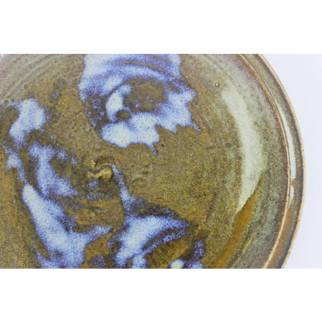 1970s Vintage Pottery Plate For Sale - Image 5 of 5